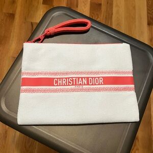 Christian Dior Terry Cloth Clutch